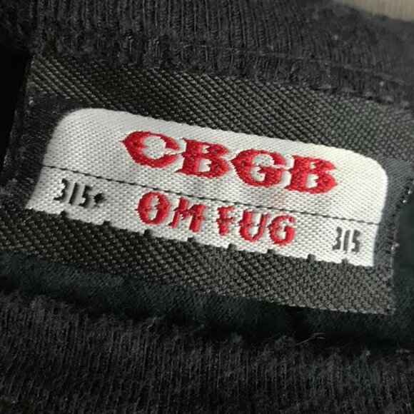 SAVE CBGB Black T-shirt Size XL Punk OMFUG- fits more like a small large or med - Picture 3 of 4